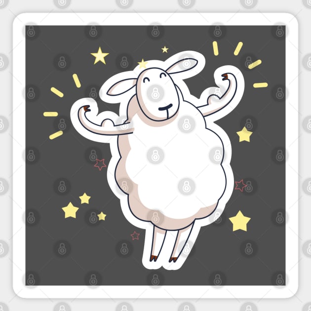 cute sheep Magnet by MissSwass